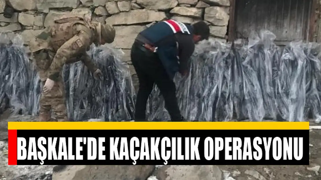 Başkale'de kaçakçılık operasyonu