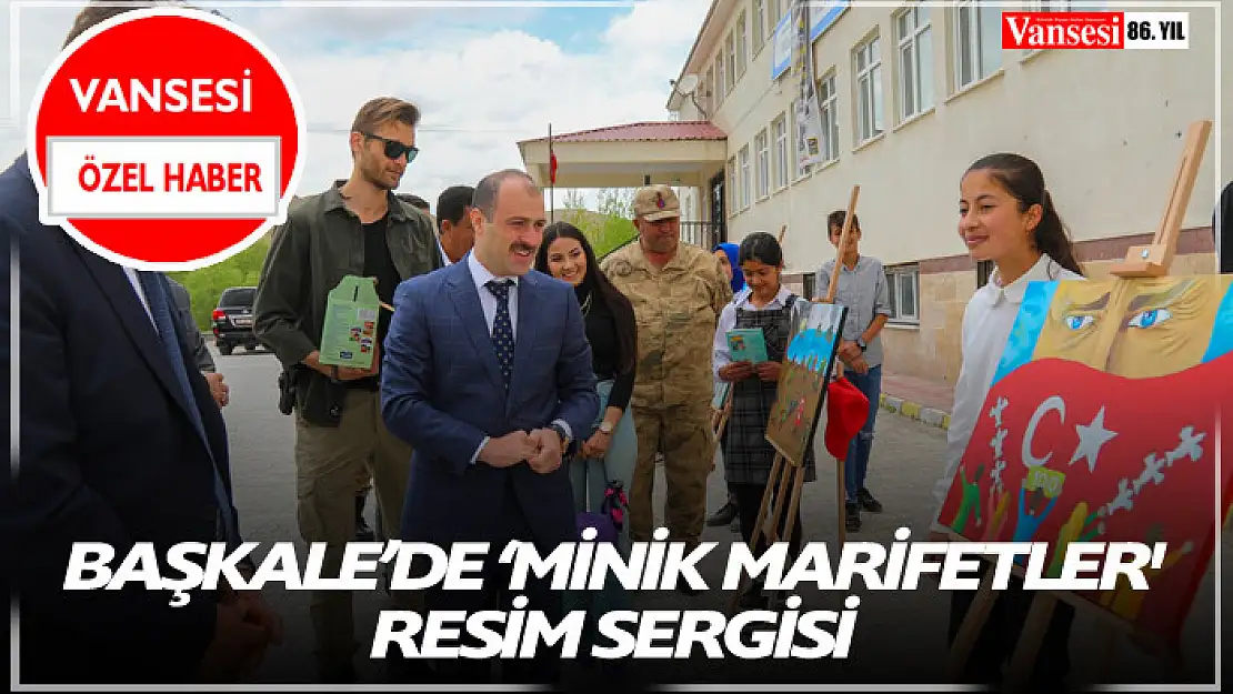 Başkale'de 'Minik Marifetler' Resim Sergisi