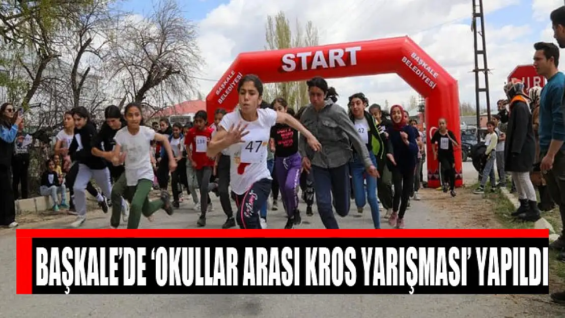 Başkale'de 'Okullar Arası Kros Yarışması' yapıldı