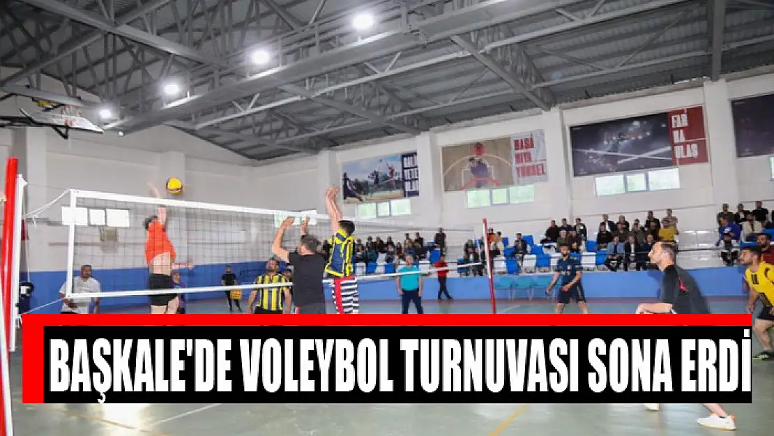 Başkale'de voleybol turnuvası sona erdi