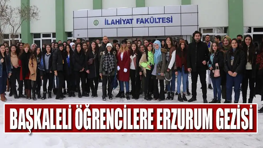 Başkaleli öğrencilere Erzurum gezisi