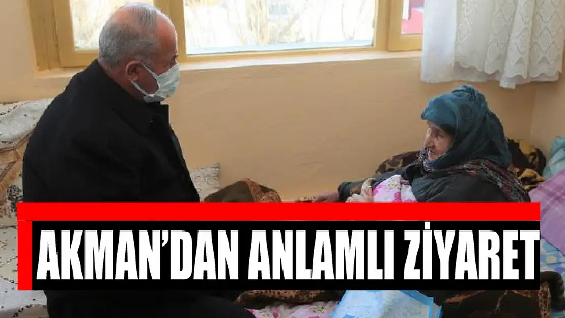 Başkan Akman'dan hasta, yaşlı, engelli ve kimsesizlere ziyaret