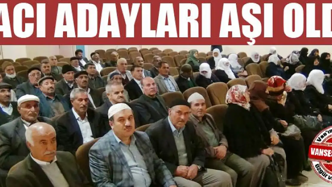 Hacı adayları aşı oldu