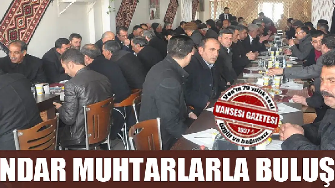 Kaymakam Dündar, ikinci kez muhtarlarla bir araya geldi