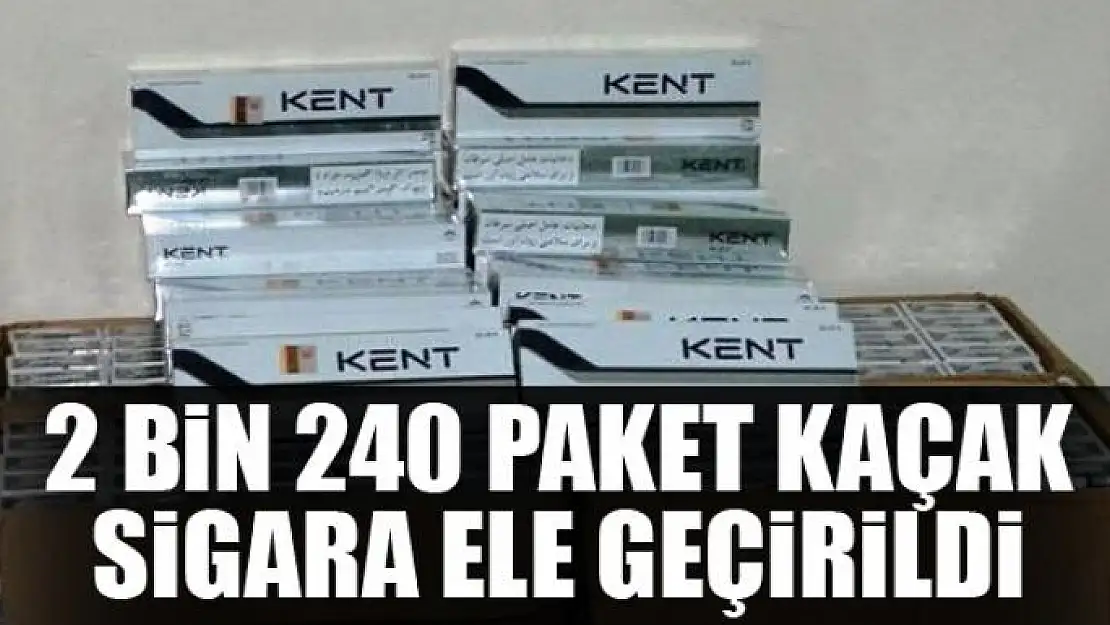 2 bin 240 paket kaçak sigara ele geçirildi