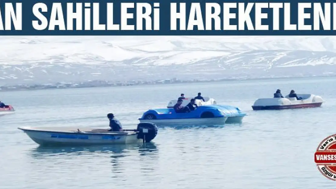 Van sahilleri hareketlendi