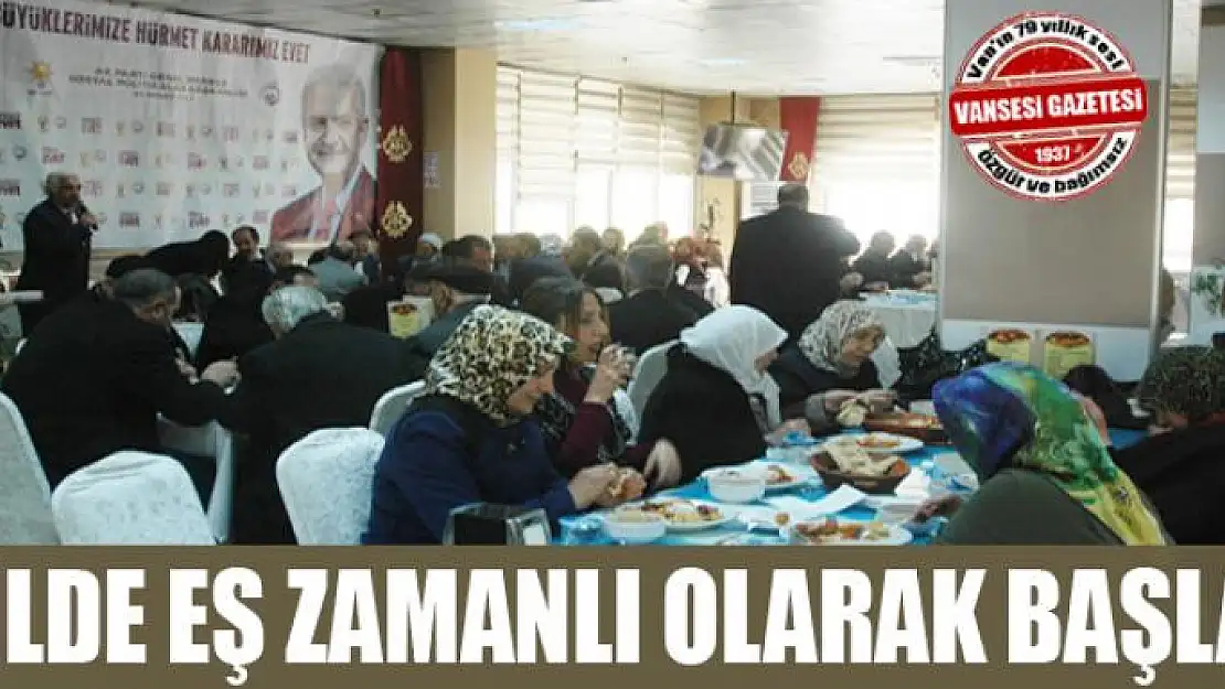 Van'da 'Büyüklerimize hürmet kararımız evet' programı