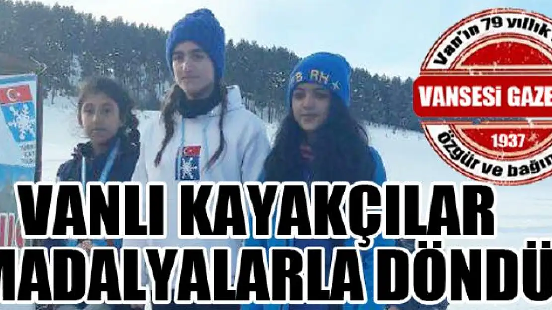 Vanlı kayakçılar madalyalarla döndü