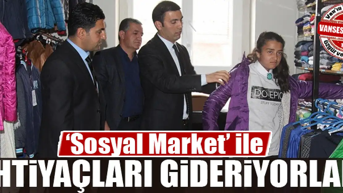 'Sosyal Market' ile ihtiyaçları gideriyorlar 