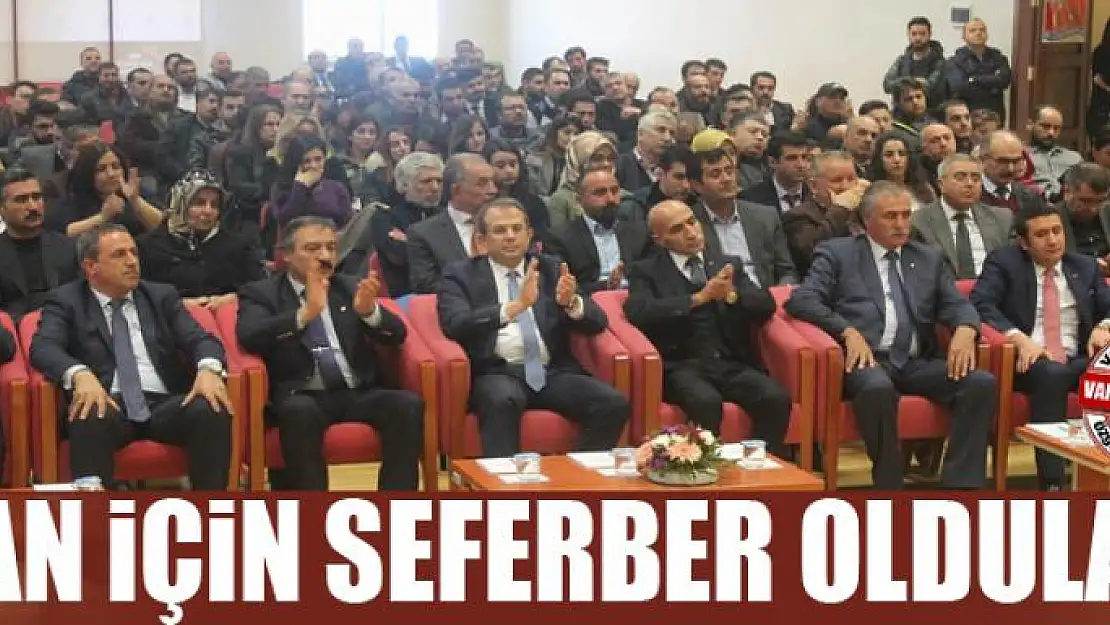 Van için seferber oldular