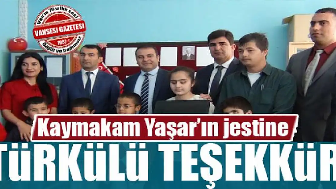 Kaymakam Yaşar'ın jestine türkülü teşekkür