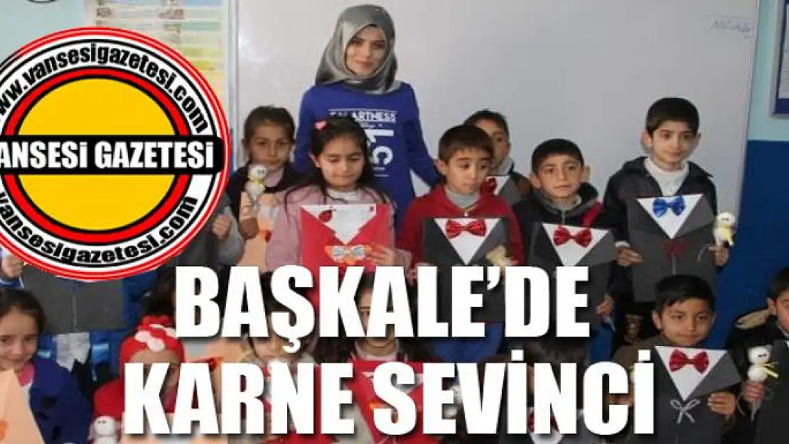 Başkale'de karne sevinci