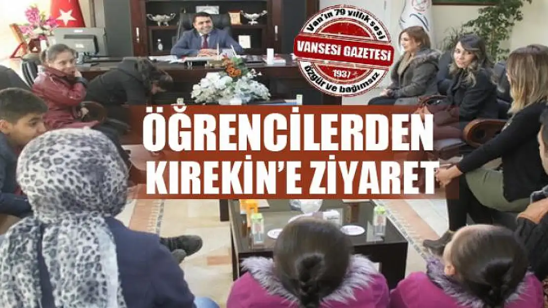 Minik öğrencilerden Kırekin'e ziyaret