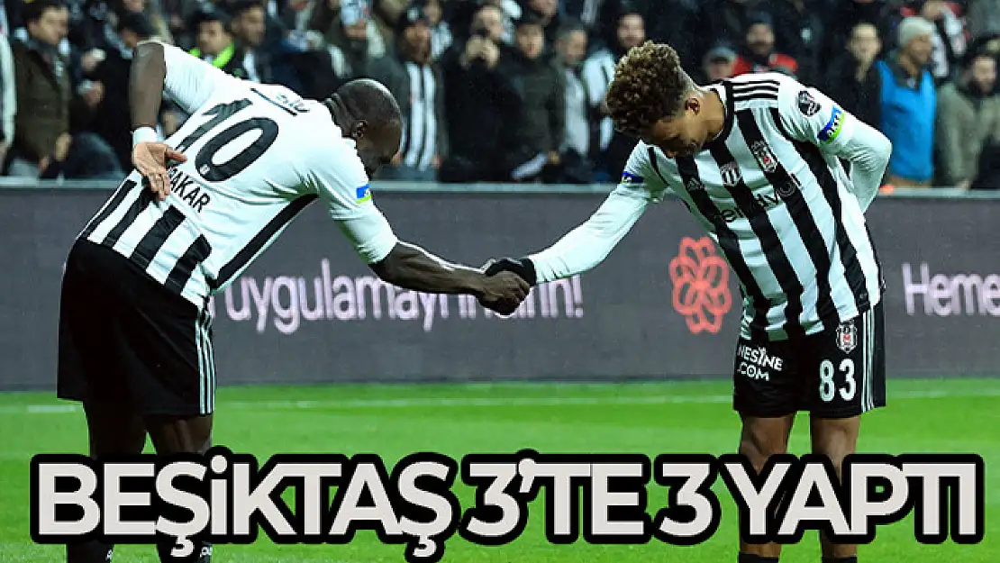 Beşiktaş 3'te 3 yaptı