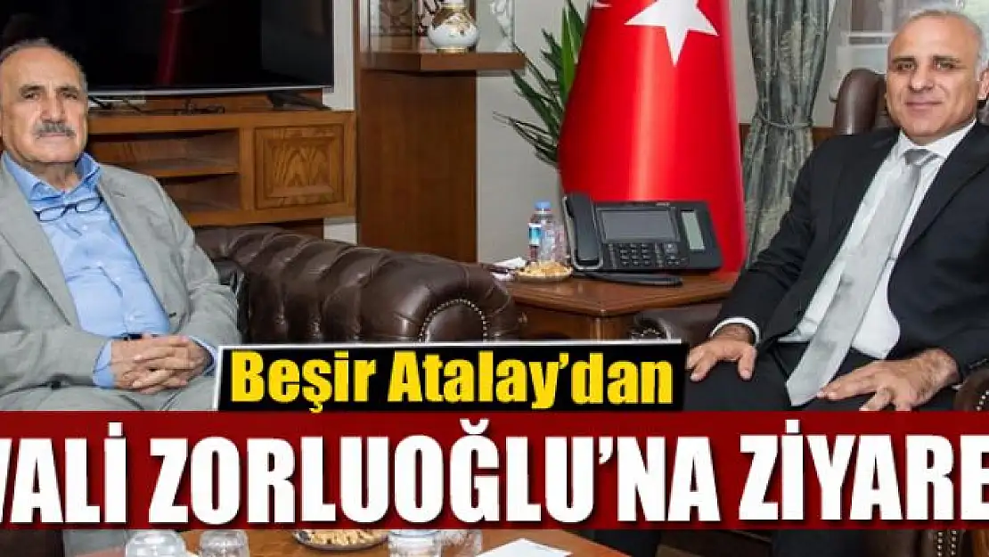 Beşir Atalay'dan Vali Zorluoğlu'na ziyaret