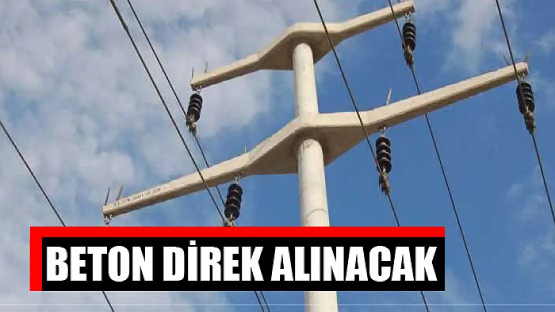 Beton direk alınacak