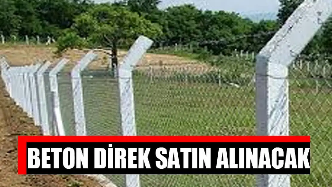 Beton direk satın alınacak