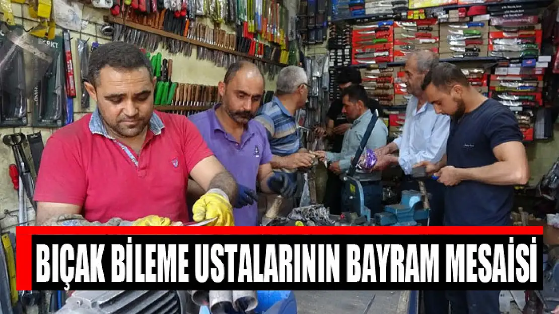 Bıçak bileme ustalarının bayram mesaisi 