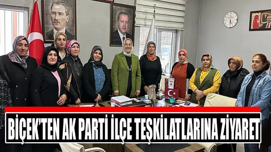 BİÇEK'TEN AK PARTİ İLÇE TEŞKİLATLARINA ZİYARET