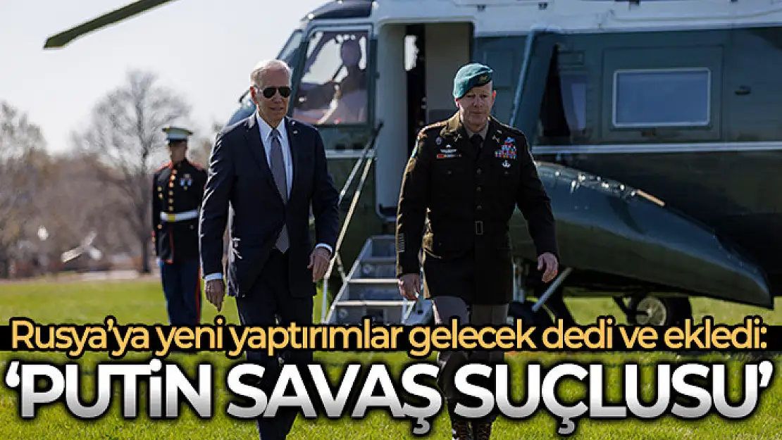 Biden, bir kez daha Putin'i savaş suçlusu olarak nitelendirdi