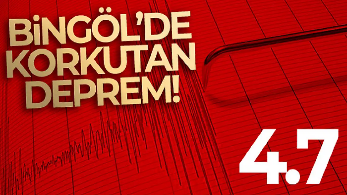 Bingöl 4.7 büyüklüğünde depremle sallandı