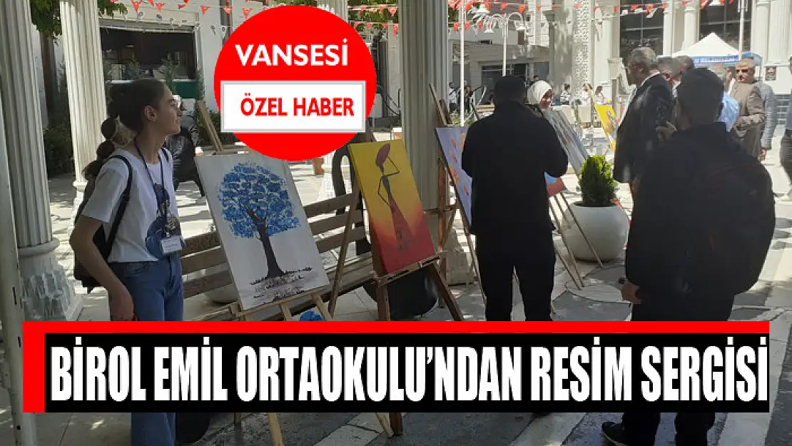 Birol Emil Ortaokulu'ndan resim sergisi