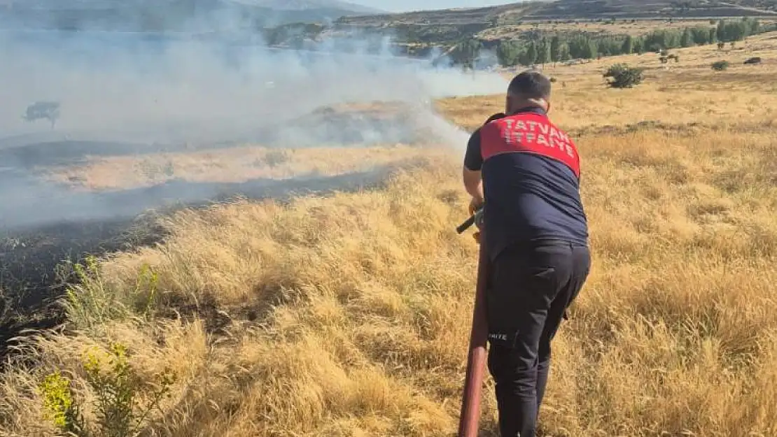 Bitlis'te iki ayrı noktada örtü yangını