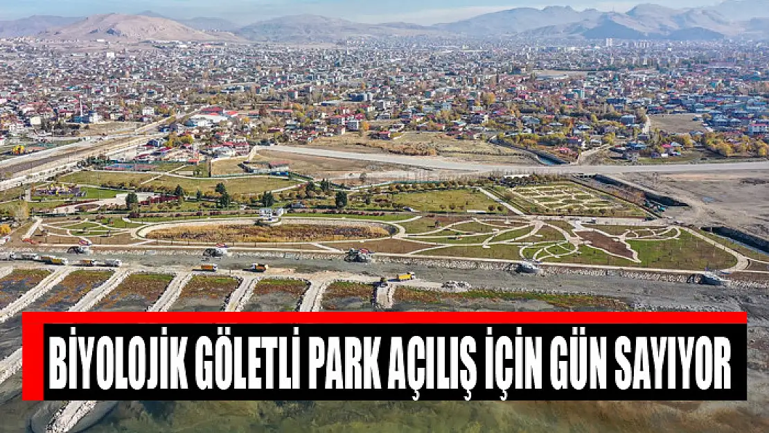 Biyolojik göletli park açılış için gün sayıyor