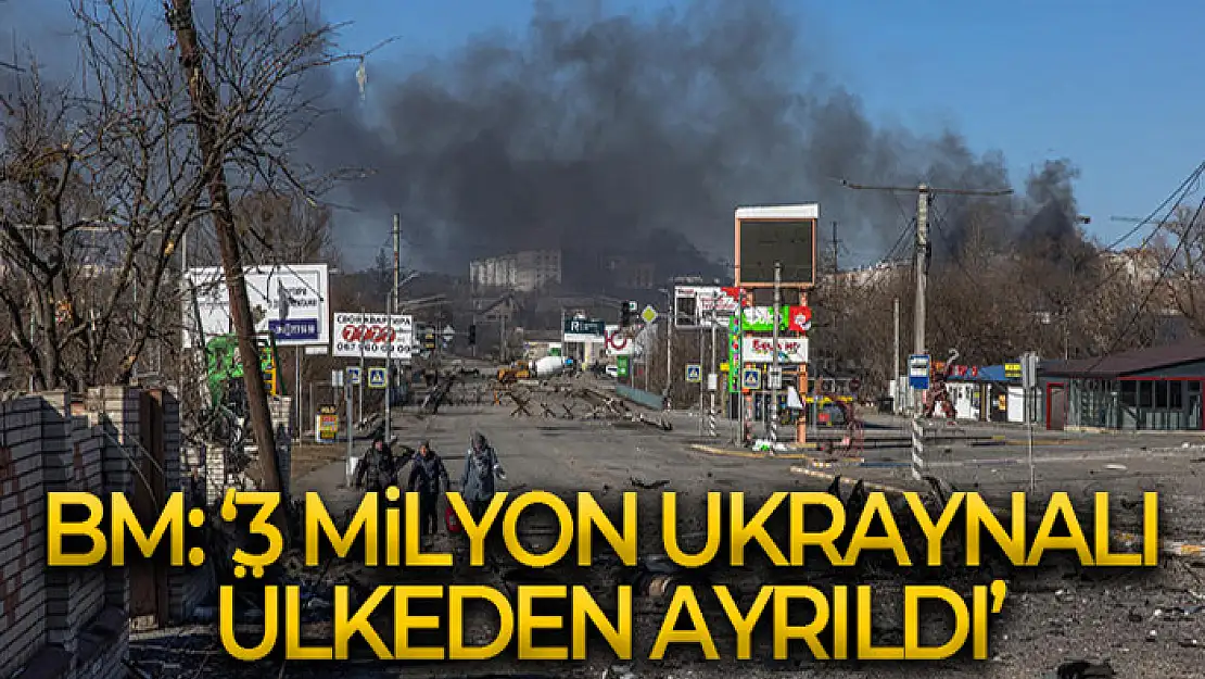 BM: '3 milyon Ukraynalı ülkeden ayrıldı'