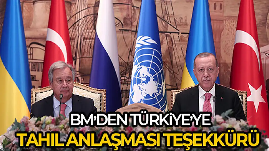 BM'den Türkiye'ye tahıl anlaşması teşekkürü