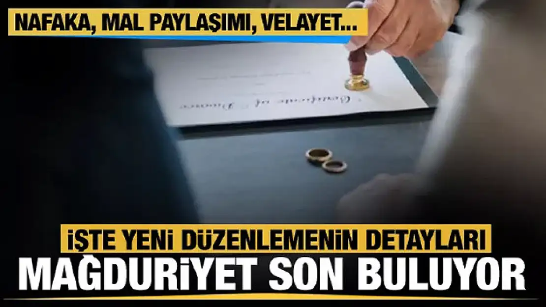 Boşanma davalarında nafaka, mal paylaşımı ve velayetten kaynaklı mağduriyet son buluyor