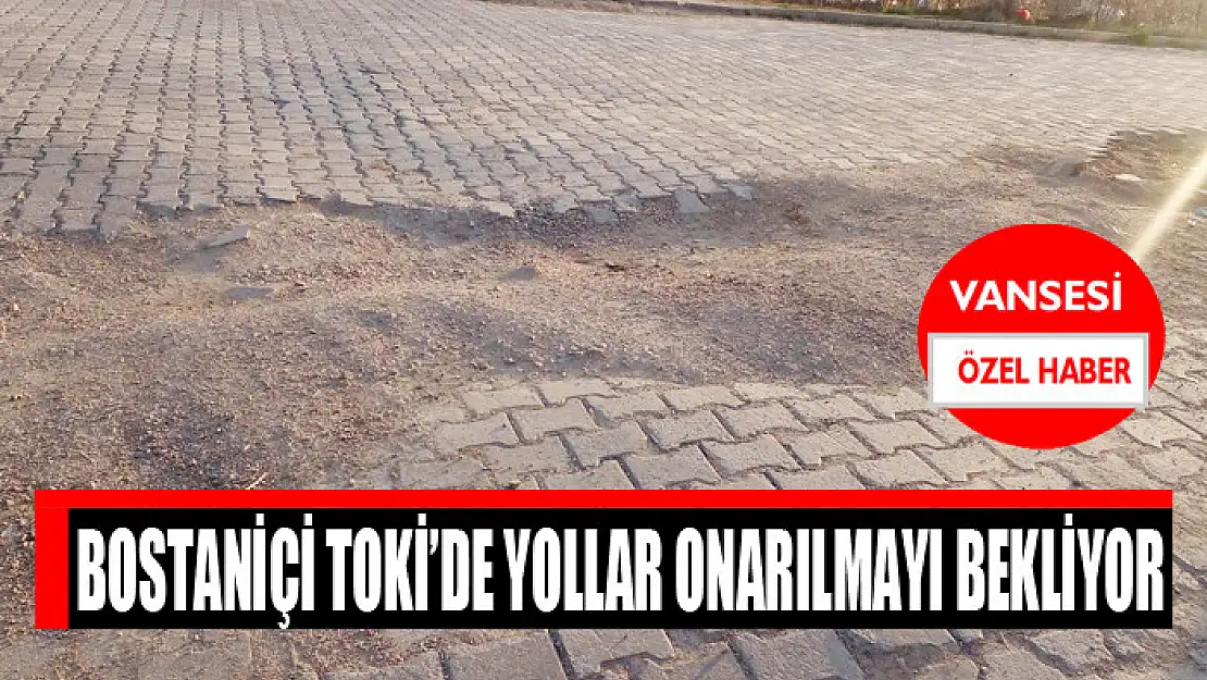 Bostaniçi TOKİ'de yollar onarılmayı bekliyor