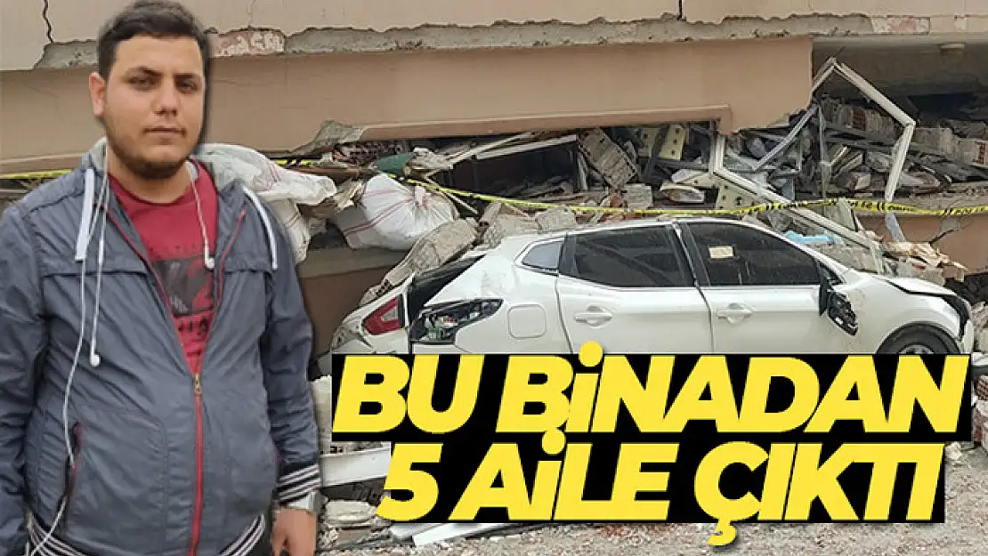 Bu binadan 5 aile de sağ çıktı