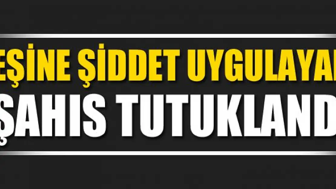 Van'da eşine şiddet uygulayan şahıs tutuklandı