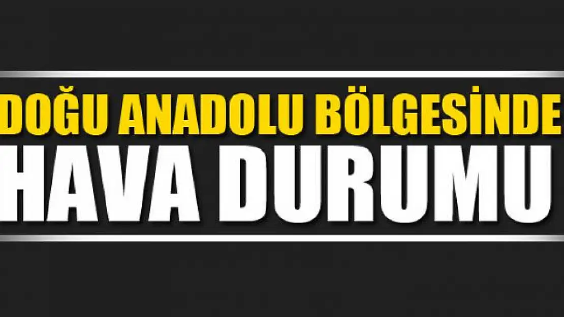 Doğu Anadolu Bölgesinde hava durumu 