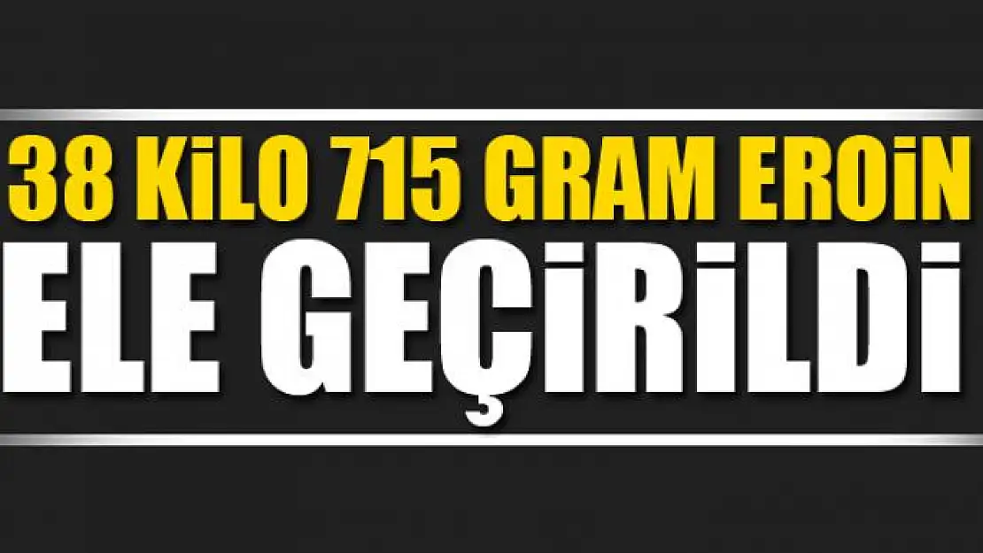 Başkale'de 38 kilo 715 gram eroin ele geçirildi