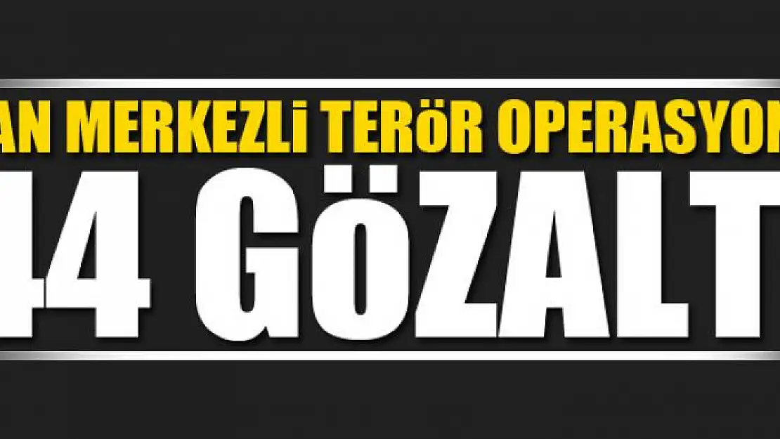 Van merkezli terör operasyonu: 44 gözaltı