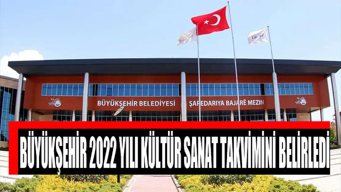 BÜYÜKŞEHİR 2022 YILI KÜLTÜR SANAT TAKVİMİNİ BELİRLEDİ