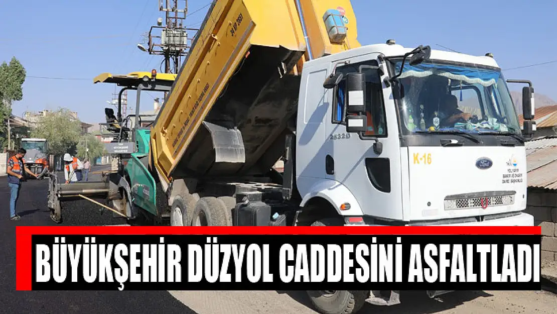 BÜYÜKŞEHİR DÜZYOL CADDESİNİ ASFALTLADI