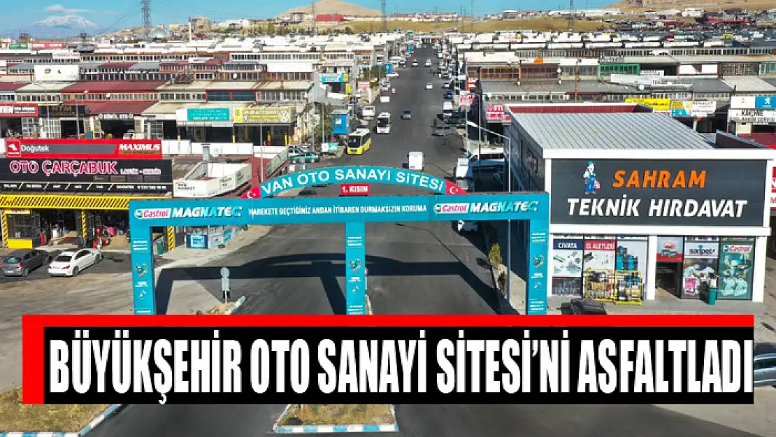 Oto Sanayi Sitesi yolları asfaltlandı