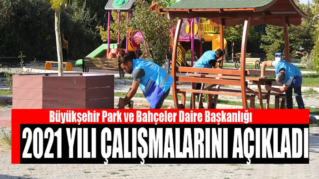 Büyükşehir Park ve Bahçeler Daire Başkanlığı 2021 yılı çalışmalarını açıkladı