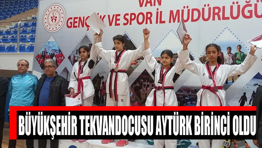 BÜYÜKŞEHİR TEKVANDOCUSU AYTÜRK BİRİNCİ OLDU