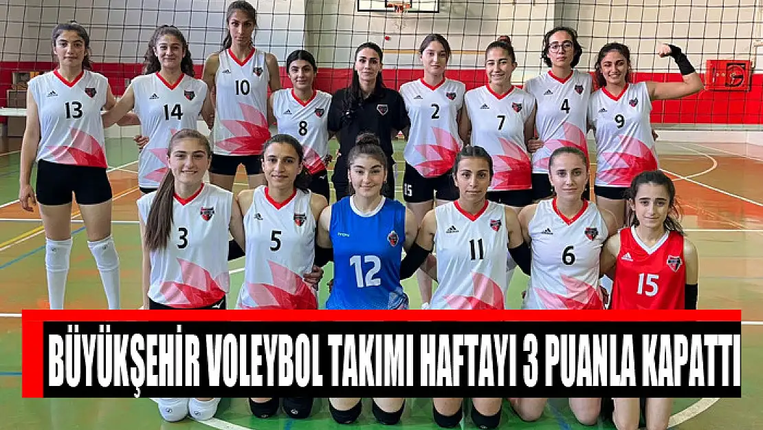 Büyükşehir Voleybol Takımı haftayı 3 puanla kapattı