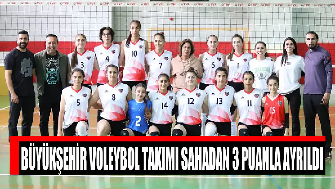 BÜYÜKŞEHİR VOLEYBOL TAKIMI SAHADAN 3 PUANLA AYRILDI