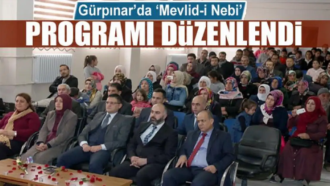 Gürpınar'da 'Mevlid-i Nebi' programı 