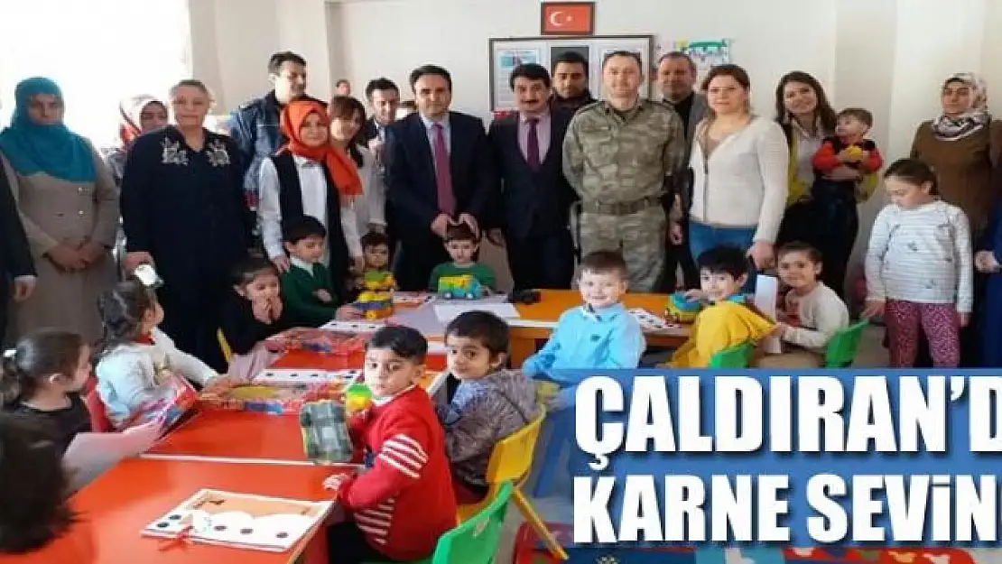 Çaldıran'da karne sevinci 