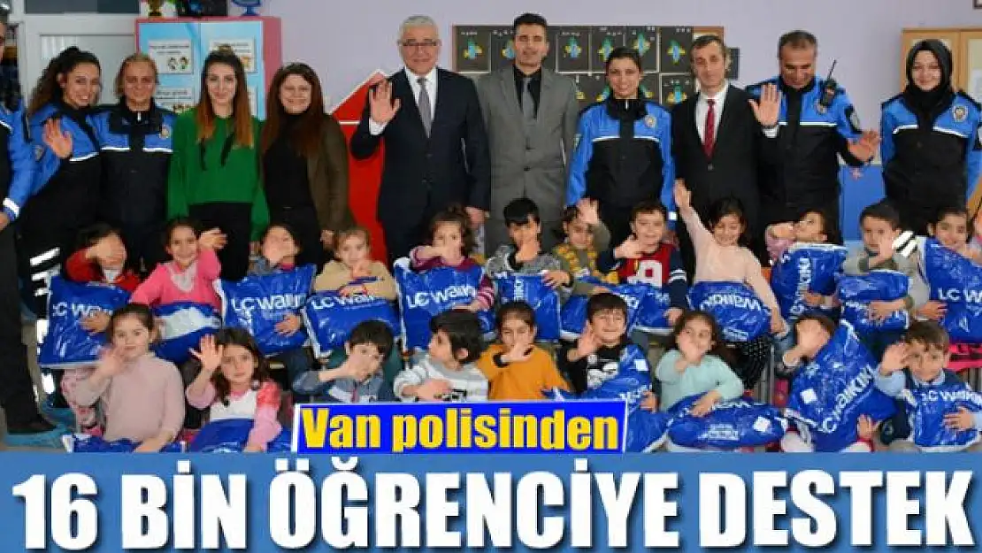 Van polisinden 16 bin öğrenciye destek