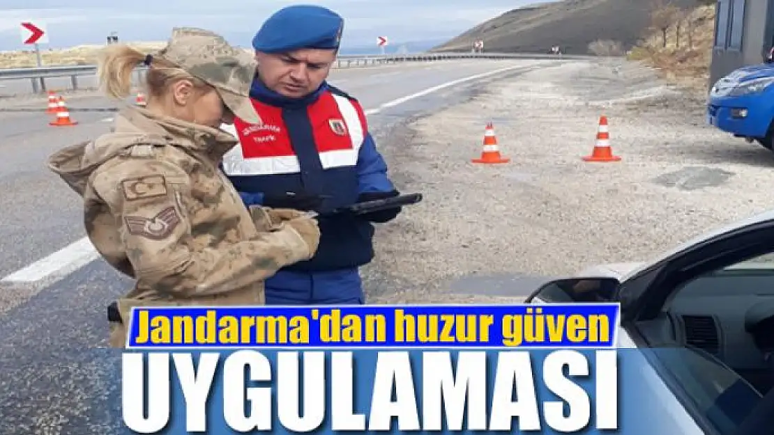 Jandarma'dan huzur güven uygulaması