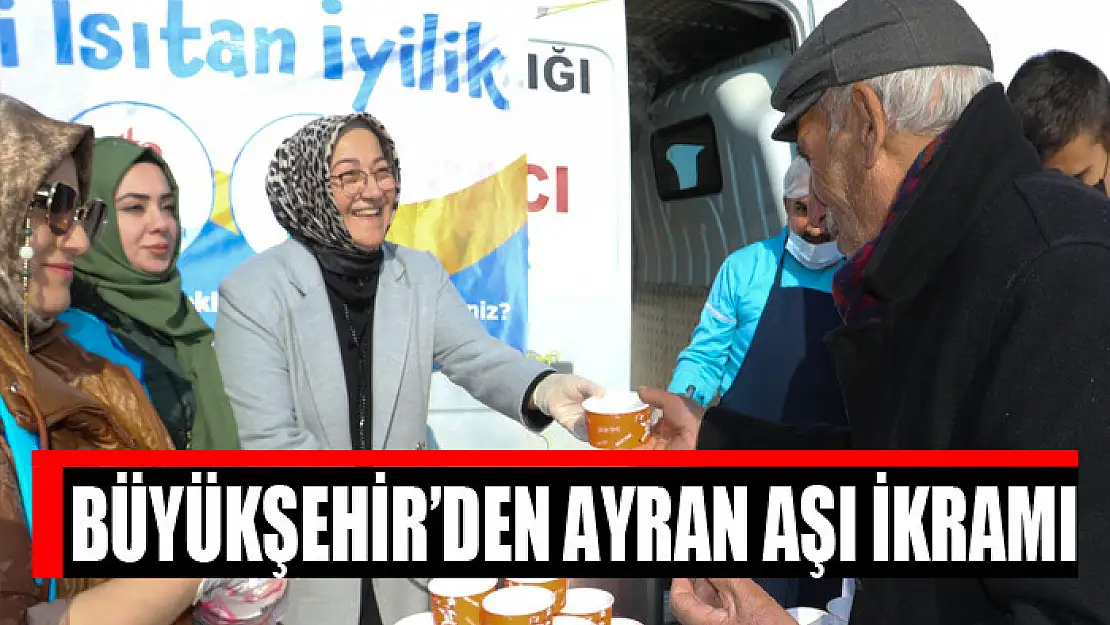 Büyükşehir'den ayran aşı ikramı