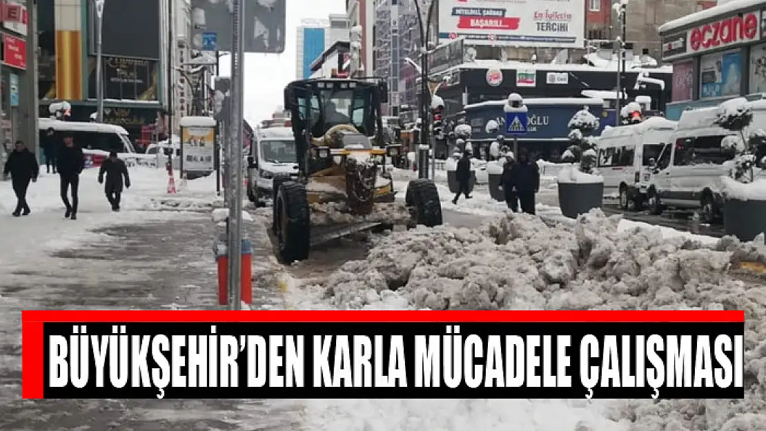 Büyükşehir'den karla mücadele çalışması